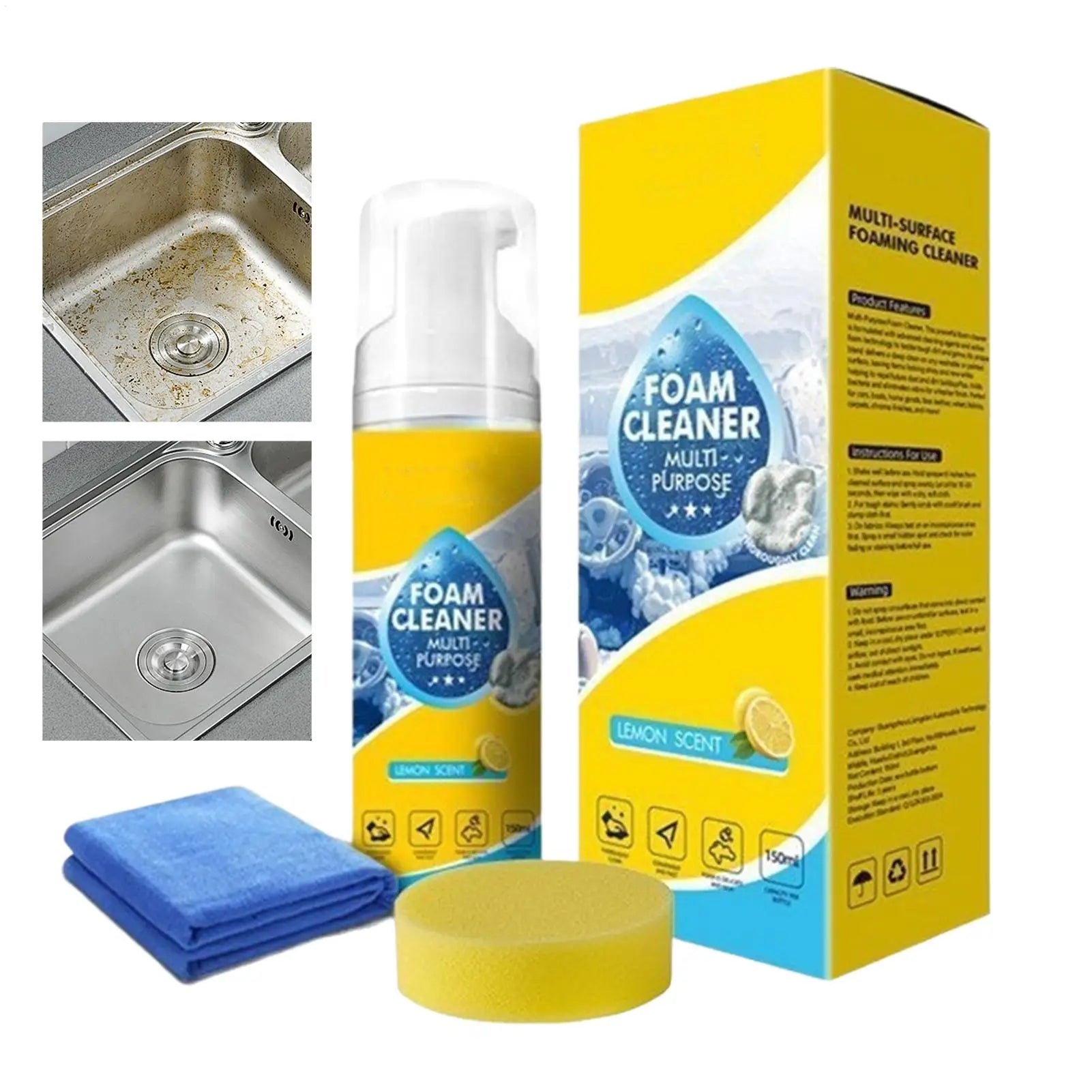 HomeHacks Multi-Surface Foam Cleaner (150ml)